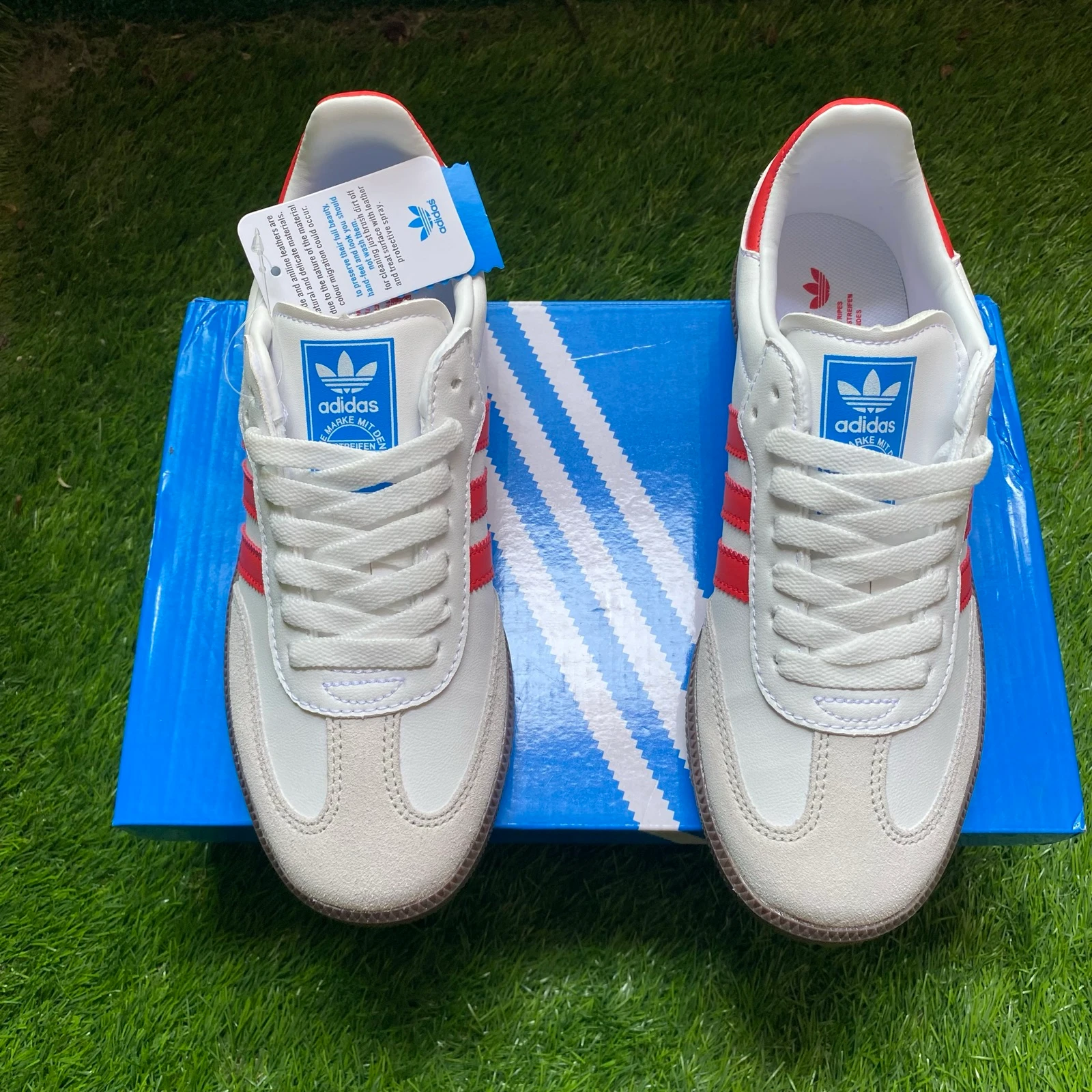 Adidas Samba OG White and Red | Size 39 | New | With Box – photo 2
